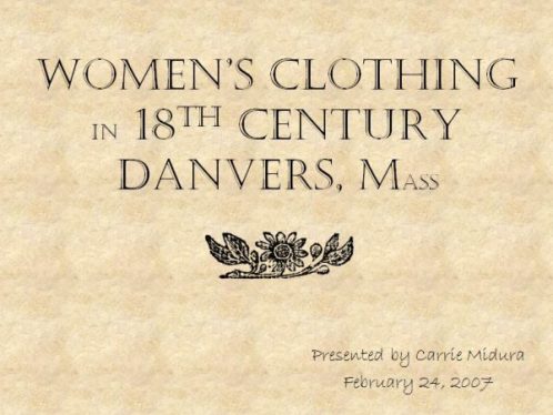 danvers clothing 2007